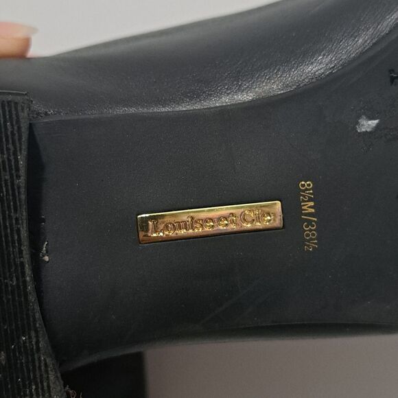 Louise Et Cie Lo- Andora Minimalist Boho Goth Over The Knee Boots Siz 8.5 Black - Picture 12 of 13